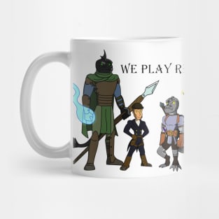 We Play RPGs Character Art Mug